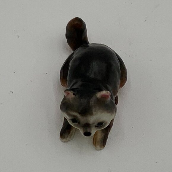 Vtg Made in Japan Porcelain Raccoon Figurine Hand Painted Wildlife Decor 1 3/4" - Picture 1 of 6